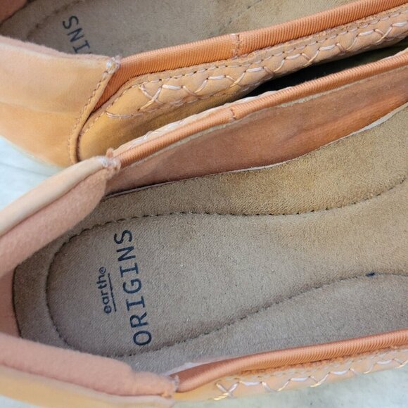 Earth Origins Womens 9 Medium Flex Flat Fable Peach Ballet Flats Shoe - Picture 7 of 9
